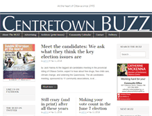 Tablet Screenshot of centretownbuzz.com